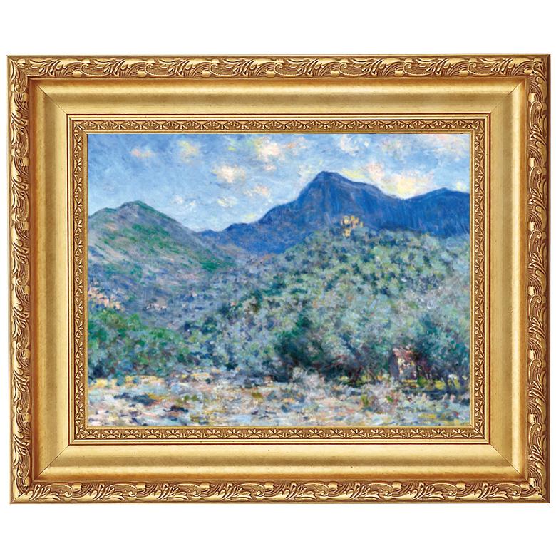 モネ 作品 ボルディゲーラ近くのヴァッレボーナ 4号 立体複製名画 額