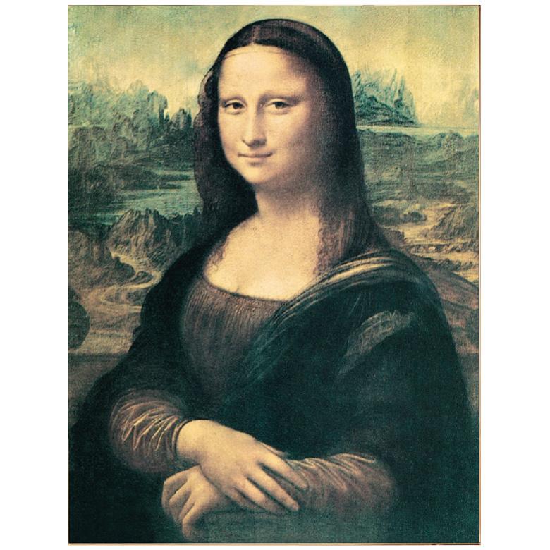 キャンバスアート ダ・ヴィンチ 作品 モナリザ 6号 立体複製名画
