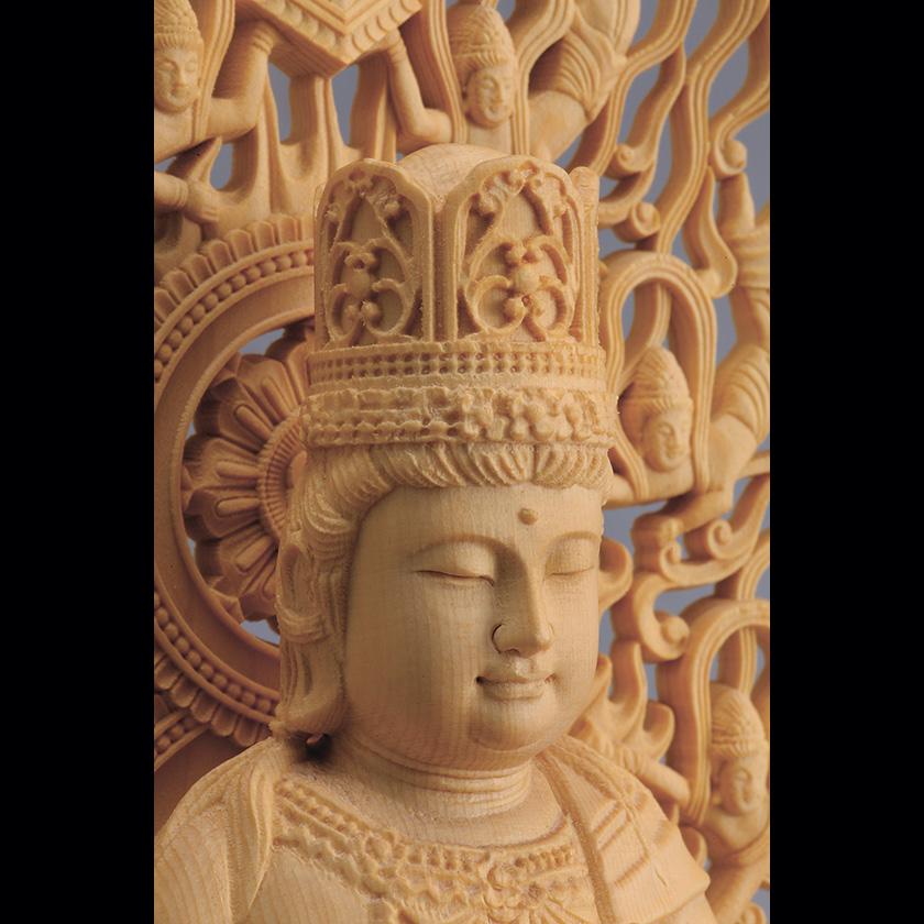 桧彫刻『大日如来』 木彫り 仏像 36031 - アートの友社 : ホーリ 桧彫刻『大日如来』 木彫り 仏像 36031 - アートの友社 : ホーリ