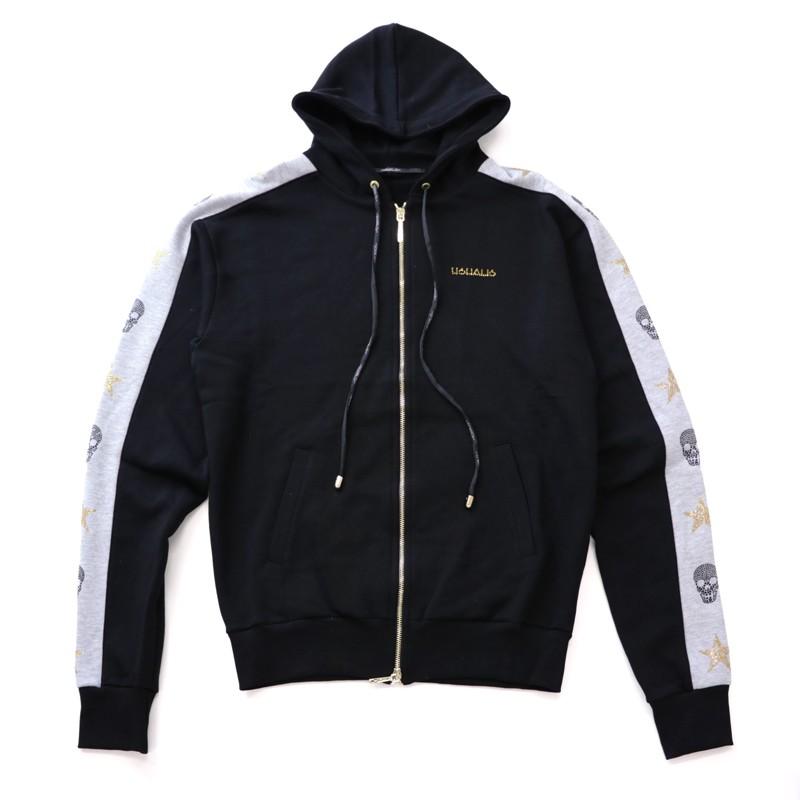 50%OFF USUALIS（ウザリス）パーカー スカル スウェット セットアップ  