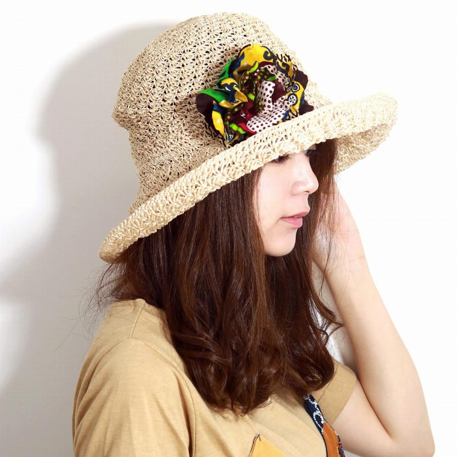 ケーブルアミ) Cableami ハット レディース 夏の帽子 涼しい マニラ麻