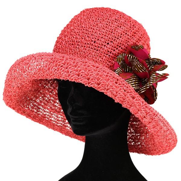 ハット レディースファッション 夏の帽子 涼しい 通気性抜群 マニラ麻