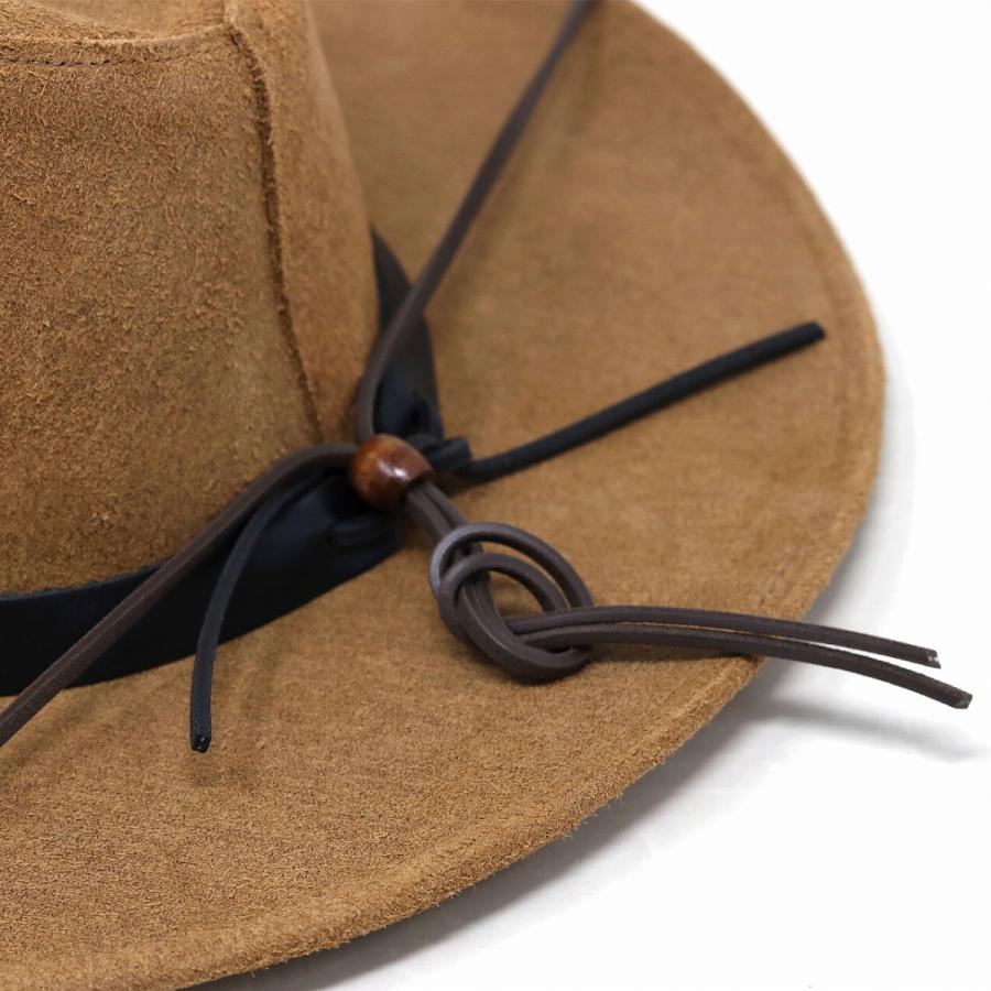 帽子 メンズ レザー ハット ヘンシェル 本革 カウボーイハット 乗馬