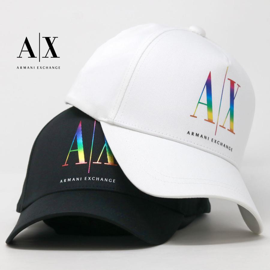 アルマーニ キャップ ロゴ メンズ 帽子 スナップバック A|X Armani Exchange レインボー ホログラム ゴルフ 正規輸入品 ブランド｜elehelm-hatstore