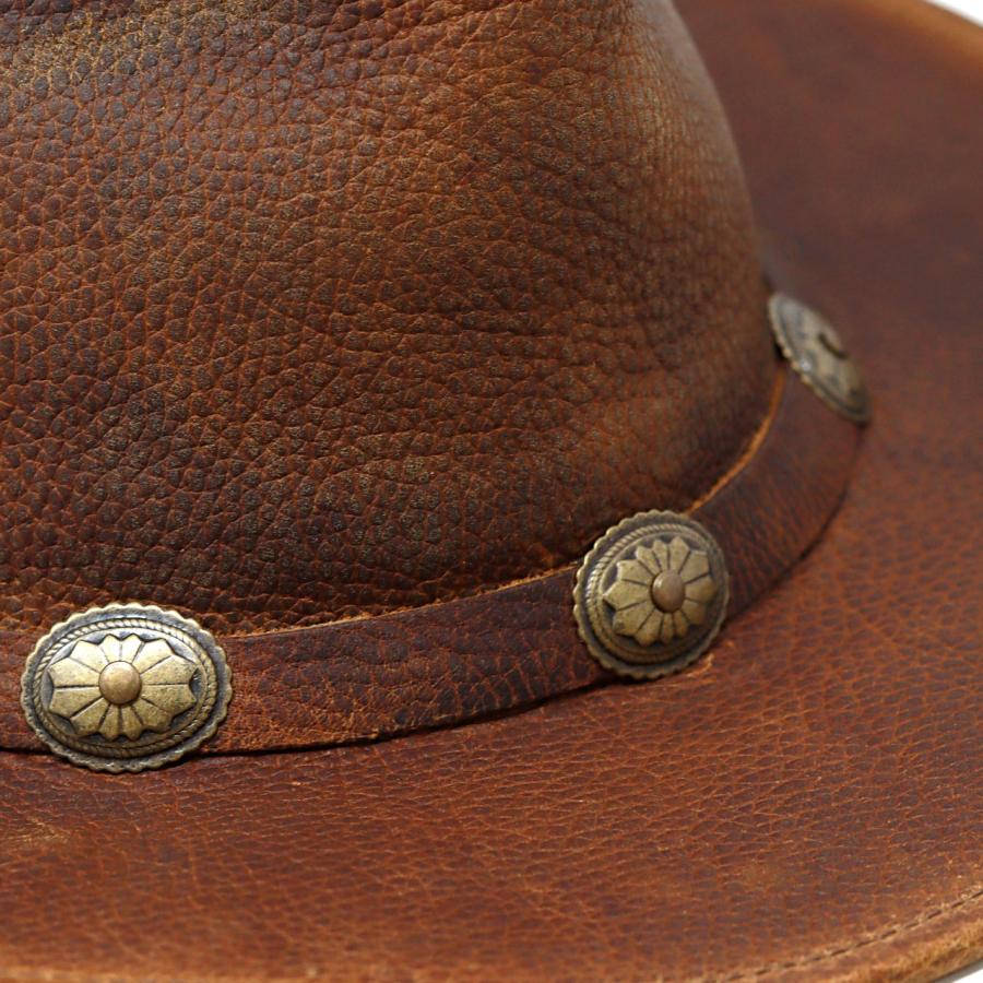 ウエスタンハット メンズ 本革 帽子 ヘンシェル 高級品 ハット レザー