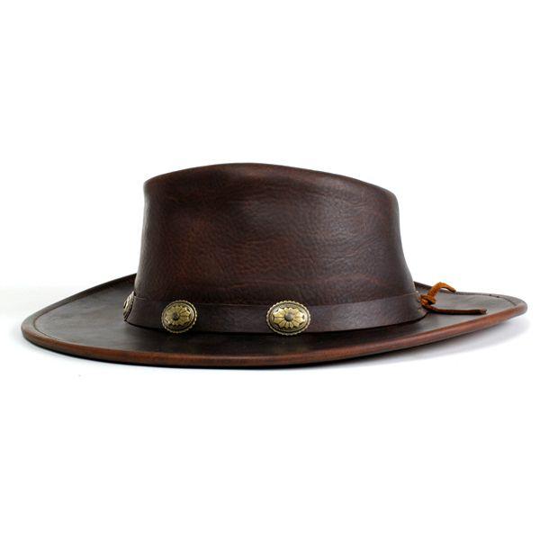 帽子 ハット メンズ レザーハット ヘンシェル 本革 カウボーイハット