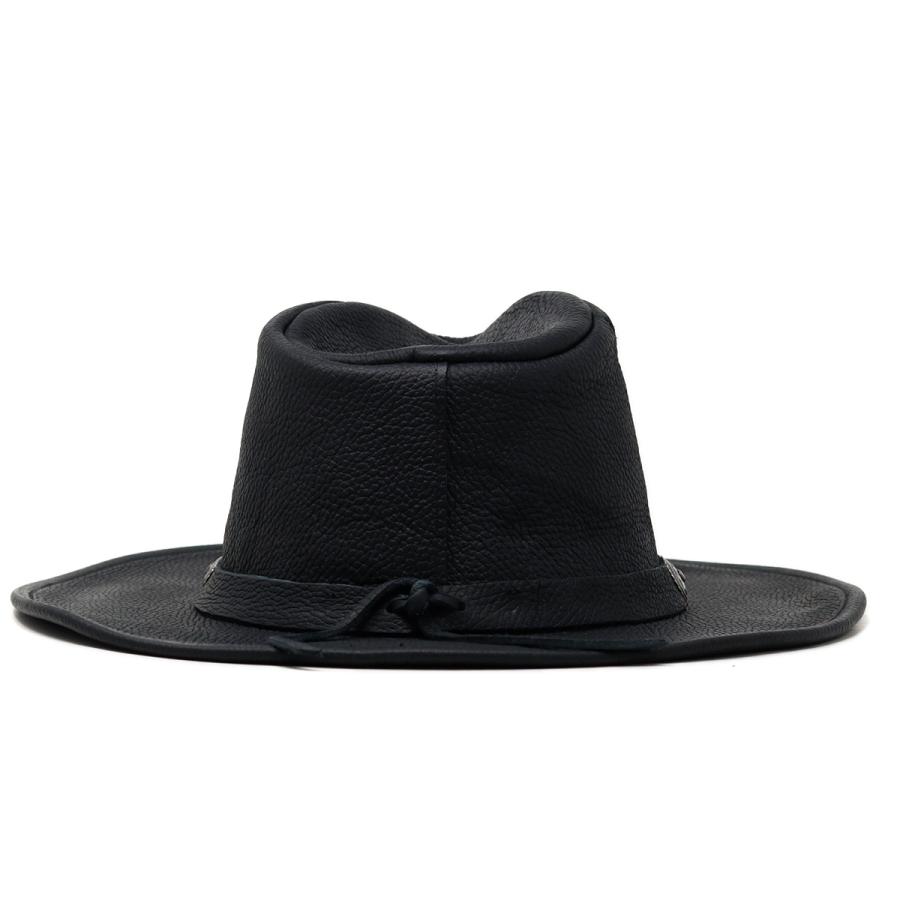 ハット メンズ レザーハット ヘンシェル 帽子 本革 コンチョ