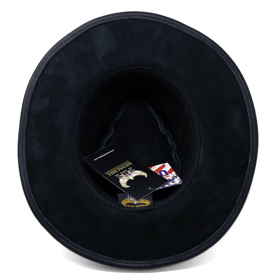 ハット メンズ レザーハット ヘンシェル 帽子 本革 コンチョ