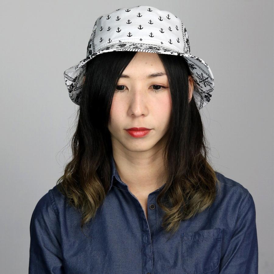 総柄 春夏 バケットハット マリン NEWERA コットン 花柄 サファリハット ニューエラ メンズ レディース アウトドア レジャー キャンプ 白 ホワイト｜elehelm-hatstore｜09