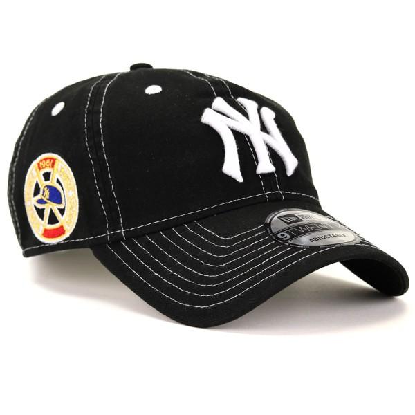 New York Yankees ニューヨークヤンキース 春夏 NEWERA 帽子 メンズ ニューエラ キャップ CAP ウォッシュ加工 new era 9TWENTY/ブラック｜elehelm-hatstore