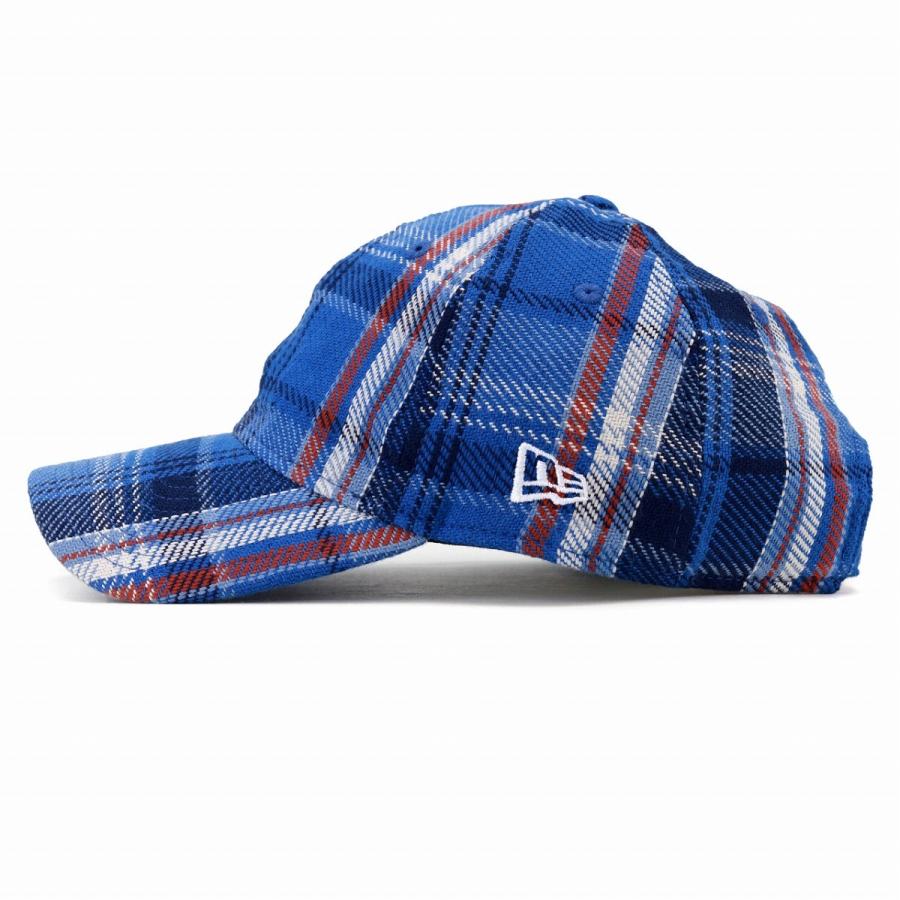 NEW ERA - 【ニューエラ】ウール ステッチ チェック柄 ワークキャップ ゴルフ 秋冬 紺×茶 NEW ERA - 【ニューエラ】ウール ステッチ チェック柄 ワーク