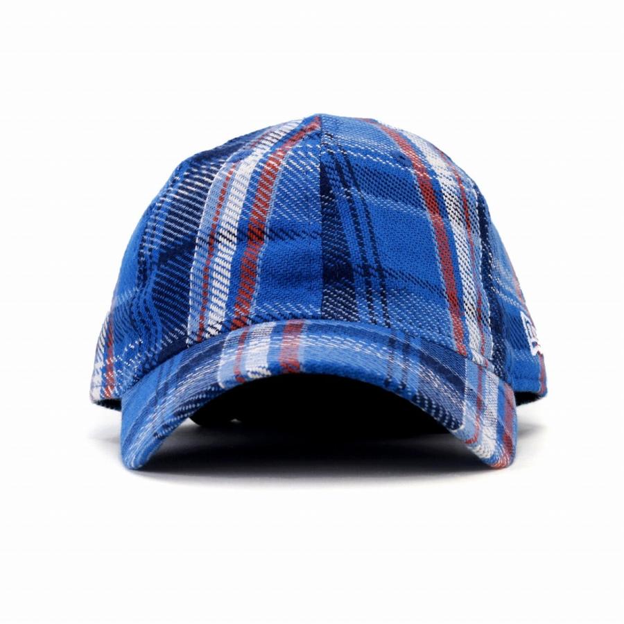 NEW ERA950キャップ（ブルーチェック） NEW ERA 秋冬 チェック柄 コットン100 キャップ ニューエラ