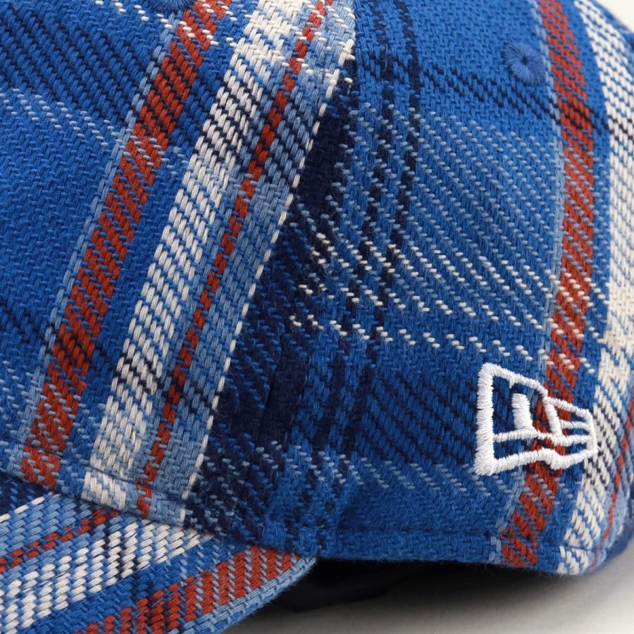 NEW ERA - 【ニューエラ】ウール ステッチ チェック柄 ワークキャップ ゴルフ 秋冬 紺×茶 elehelm-hatstore_11474908