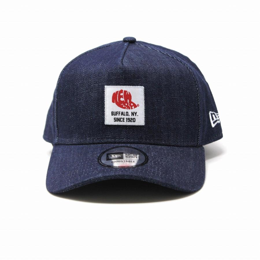ニューエラ オールシーズン キャップ メンズ ウーブンパッチ レディース 新ロゴ Newera 9forty A Frame 帽子 インディゴデニム Elehelm帽子通販専門店 通販 Yahoo ショッピング