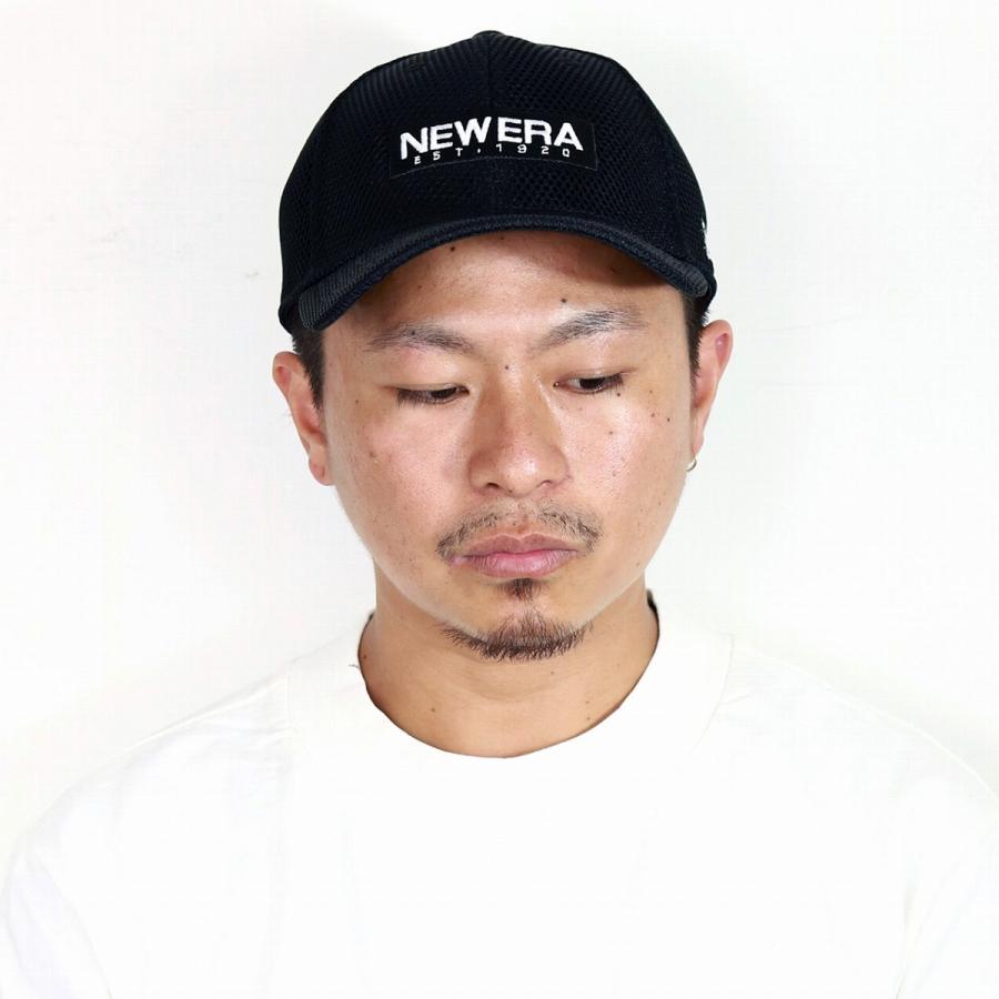 ニューエラ メッシュ キャップ NEWERA 帽子 メンズ レディース スペーサーメッシュ 39THIRTY 通気性が良い帽子 Spacer Mesh スポーティー 黒 ブラック｜elehelm-hatstore｜12