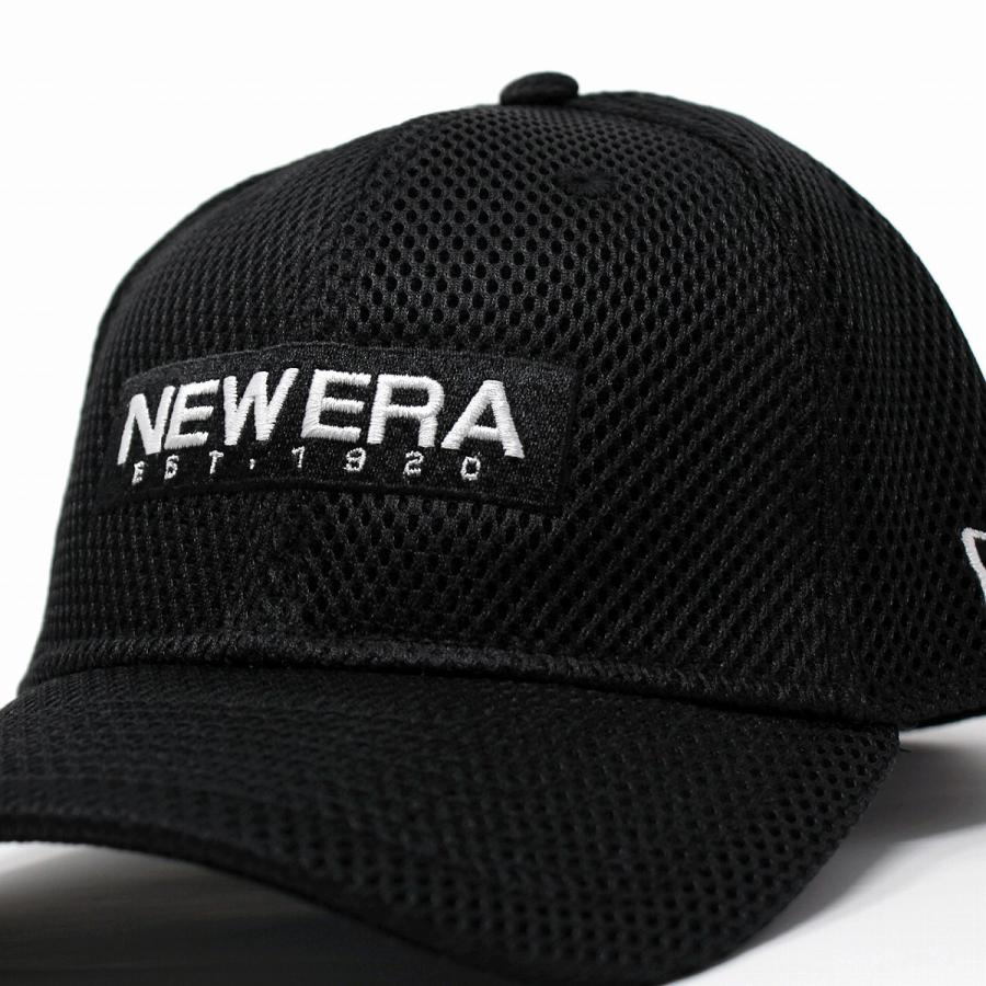 ニューエラ メッシュ キャップ NEWERA 帽子 メンズ レディース スペーサーメッシュ 39THIRTY 通気性が良い帽子 Spacer Mesh スポーティー 黒 ブラック｜elehelm-hatstore｜05