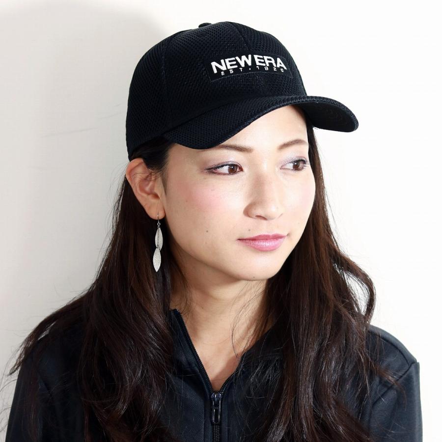 ニューエラ メッシュ キャップ NEWERA 帽子 メンズ レディース スペーサーメッシュ 39THIRTY 通気性が良い帽子 Spacer Mesh スポーティー 黒 ブラック｜elehelm-hatstore｜08