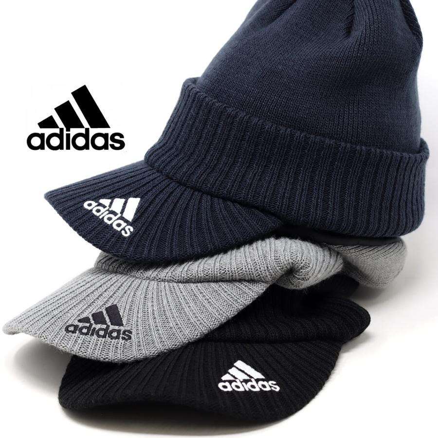 adidas つば付きニット帽 メンズ 秋冬物 ニットオスロ アディダス 