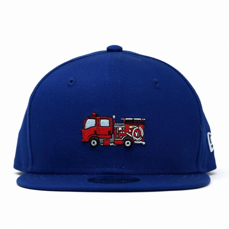 子供用 キャップ ニューエラ Newera キッズ Kids パトカー 子供 帽子 消防車 車 働く車 ロイヤルブルー Elehelm帽子通販専門店 通販 Yahoo ショッピング