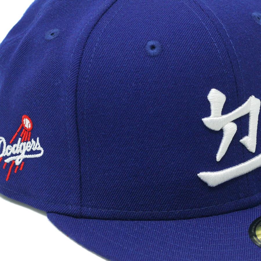 NEWERA 注音記号 漢字 ニューエラ キャップ MLB Dynasty Logo 59FIFTY ロサンゼルス・ドジャース 帽子 青