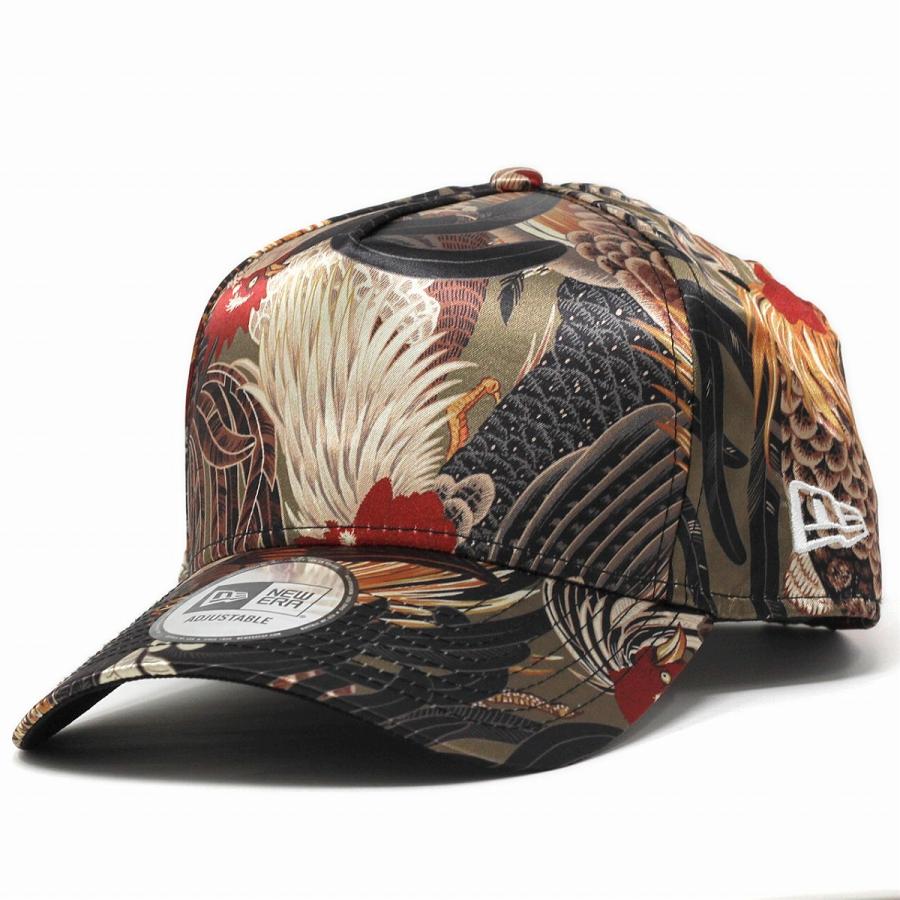 伊藤若冲 江戸 絵師 にわとり キャップ 和柄 ニューエラ Newera 全面プリント 江戸時代 鶏 940 9forty プリント柄 Elehelm帽子通販専門店 通販 Yahoo ショッピング