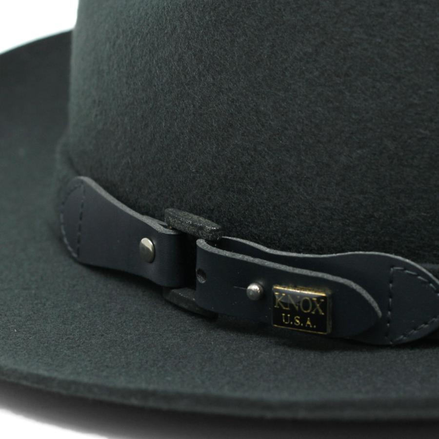 KNOX（ノックス） ハット 中折れハット メンズ フェルトハット 秋冬