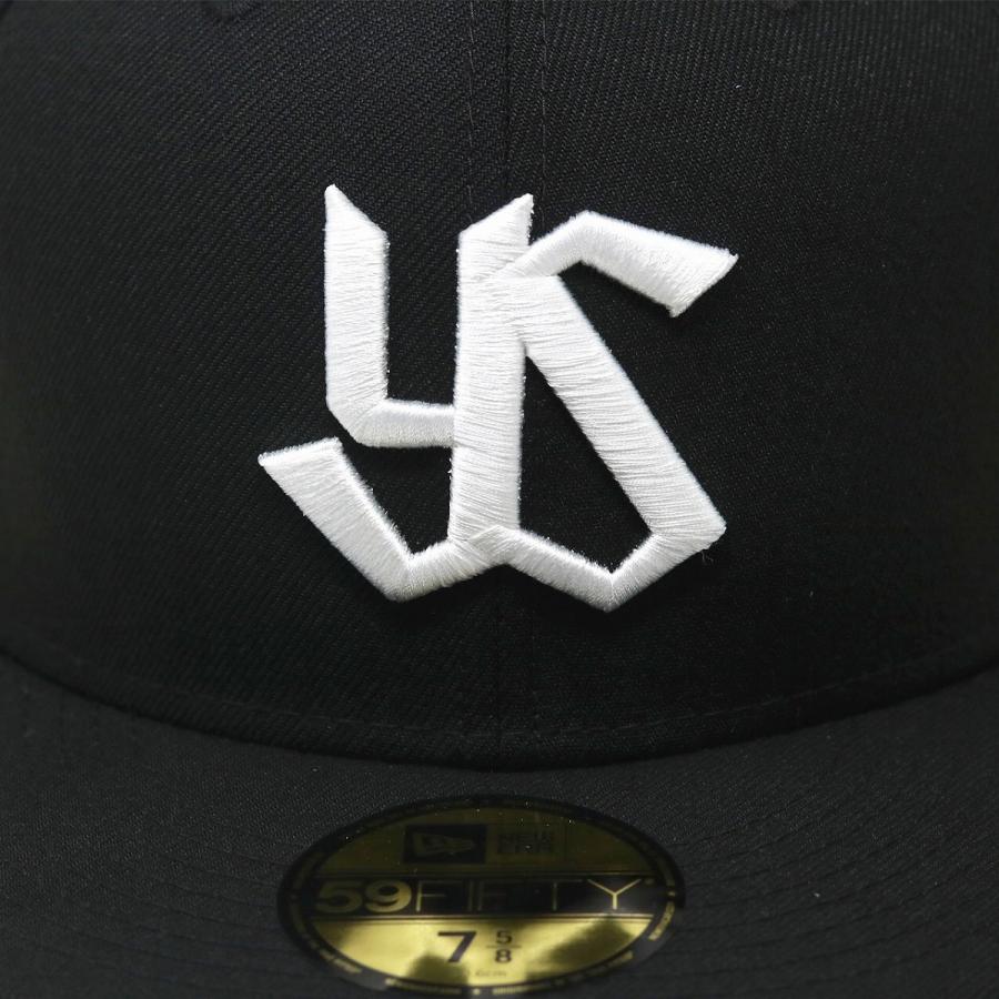 ニューエラ キャップ 東京ヤクルトスワローズ YAKSWA 2013 定番 NEWERA 59FIFTY フラットバイザー ベースボールキャップ メンズ ブラック×ホワイト｜elehelm-hatstore｜05