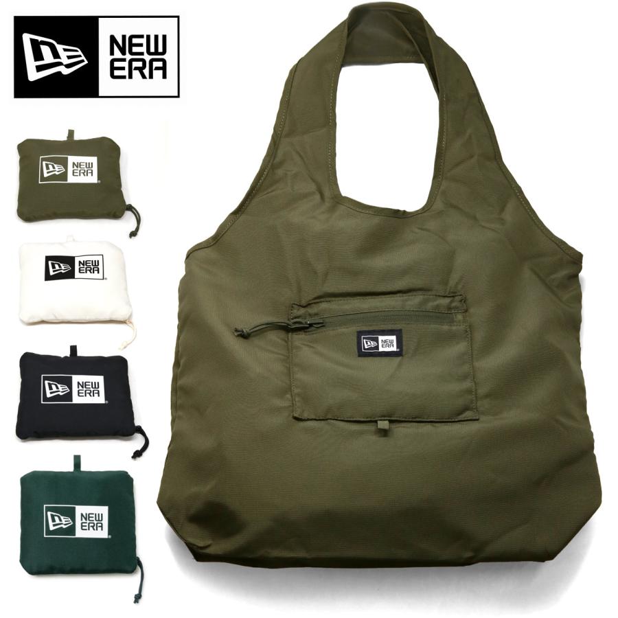 NEW ERA 軽量 エコバッグ 折りたたみ 撥水加工 トートバッグ