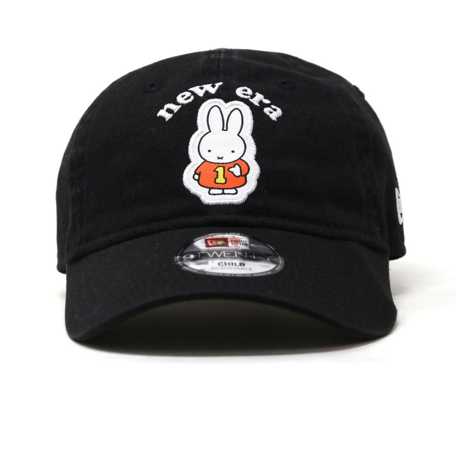 ニューエラ × ミッフィー コラボキャップ 9TWENTY ブラック 黒 NEW ERA（ニューエラ） キッズ ミッフィー こども 帽子 NEWERA Child