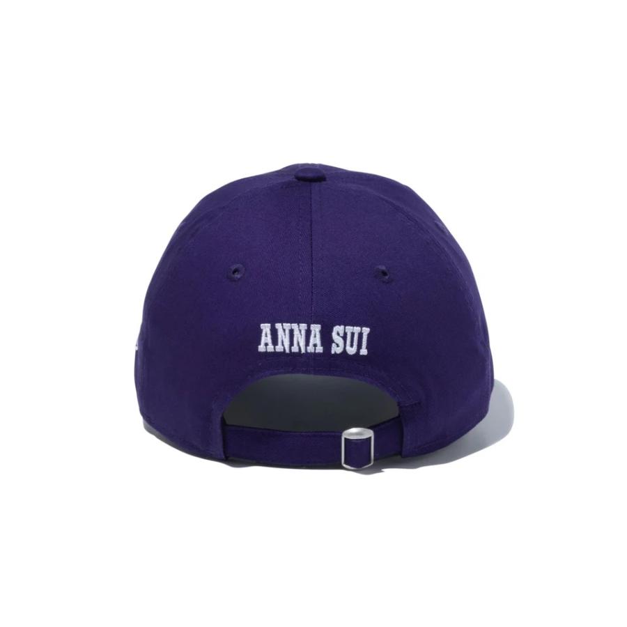 ニューエラ アナスイ コラボ NEWERA 9TWENTY CAP ANNA SUI 帽子 蝶 アナ スイ バタフライ ロゴキャップ 春夏 フリーサイズ ストーン パープル｜elehelm-hatstore｜13