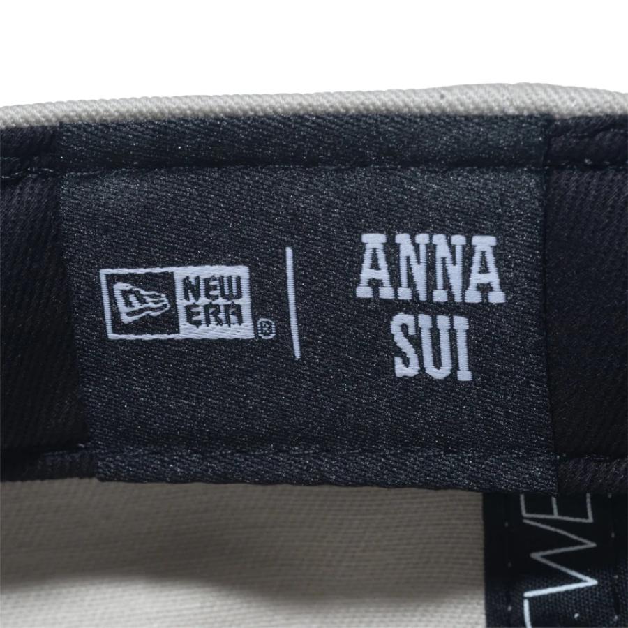 ニューエラ アナスイ コラボ NEWERA 9TWENTY CAP ANNA SUI 帽子 蝶 アナ スイ バタフライ ロゴキャップ 春夏 フリーサイズ ストーン パープル｜elehelm-hatstore｜10