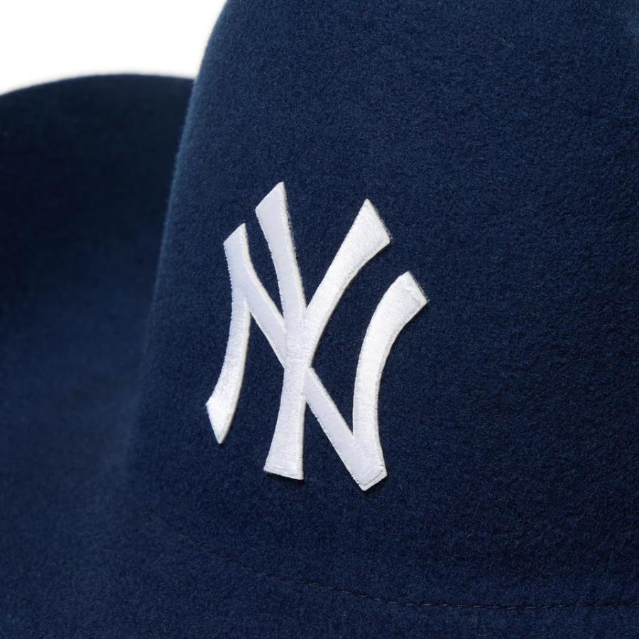 フォーティファイブ 45R ウール フェルト 変形 ハット ロゴ刺繍 ネイビー NEW ERA（ニューエラ） カウボーイ ハット メンズ NEWERA Cowboy Hat