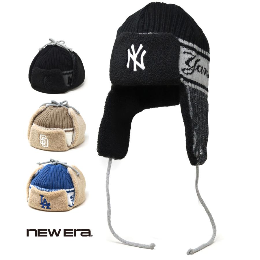 NEW ERA（ニューエラ） ニット帽 耳当て付き帽子 トラッパー 秋冬 帽子