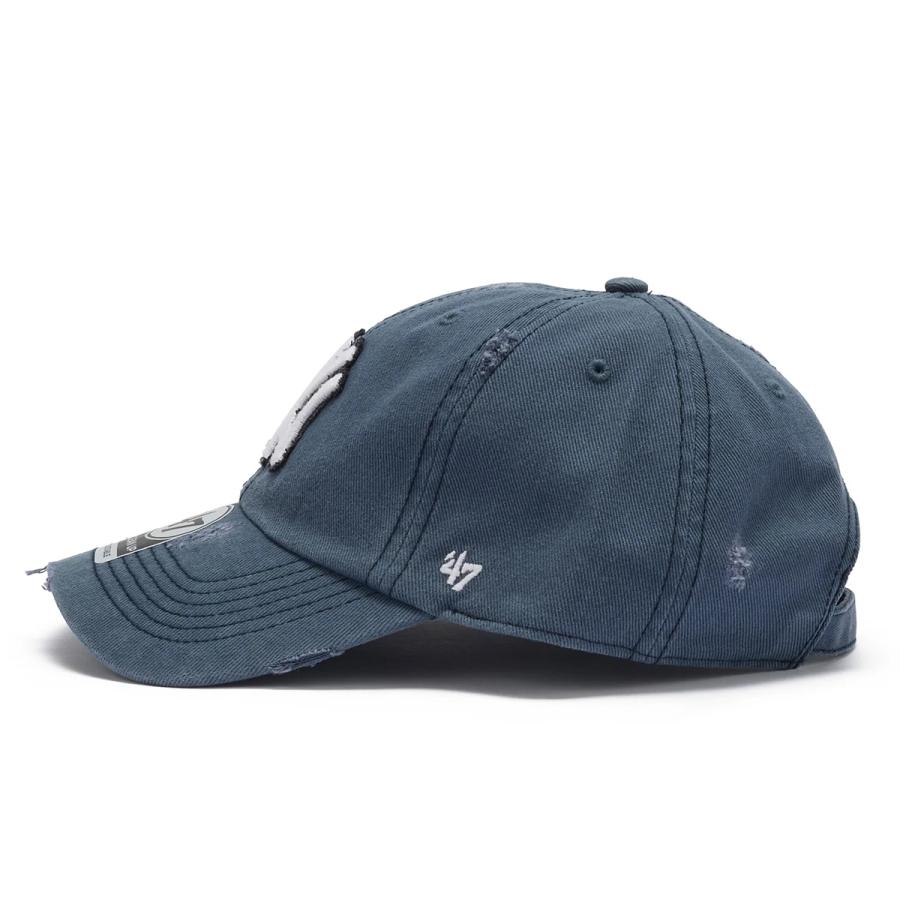 ダメージ加工ブルーキャップ 47（フォーティーセブン） キャップ ダメージ加工 '47 フォーティ