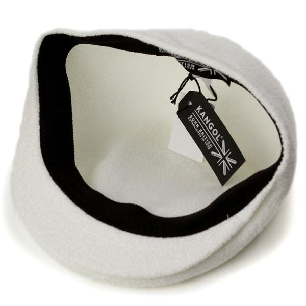 ハンチング メンズ 帽子 カンゴール パイル地 タオル地 アイビーキャップ kangol BERMUDA 575 白 ホワイト｜elehelm-hatstore｜06