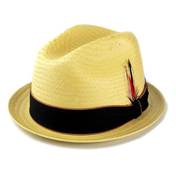 帽子 ハット メンズ ニューヨークハット ストローハット New York Hat Straw Louie 帽子 レディース ハット Bamboo バンブー ナチュラル ベージュ 2124｜elehelm-hatstore