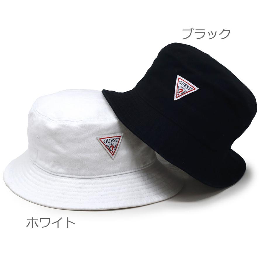 GUESS（ゲス） ハット シンプル バケットハット メンズ 帽子 ツイル