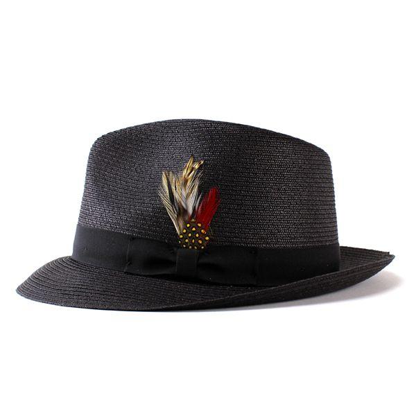NEW YORK HAT（ニューヨークハット） ストローハット メンズ ハット 中