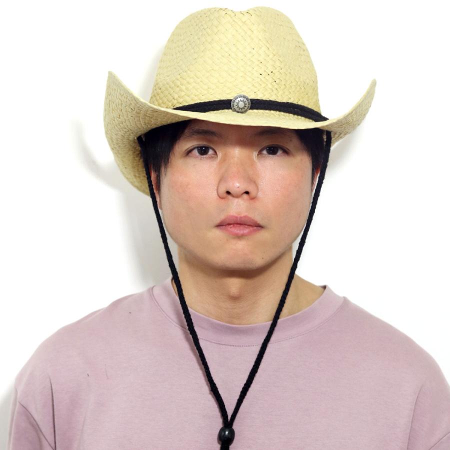 カウボーイハット あご紐 ウエスタンハット 紐付き メンズ カウボーイハット あご紐 ウエスタンハット 紐付き メンズ