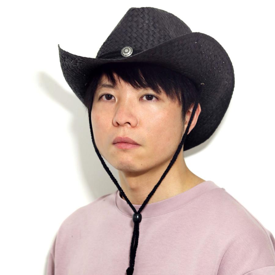 カウボーイハット あご紐 ウエスタンハット 紐付き メンズ カウボーイハット あご紐 ウエスタンハット 紐付き メンズ