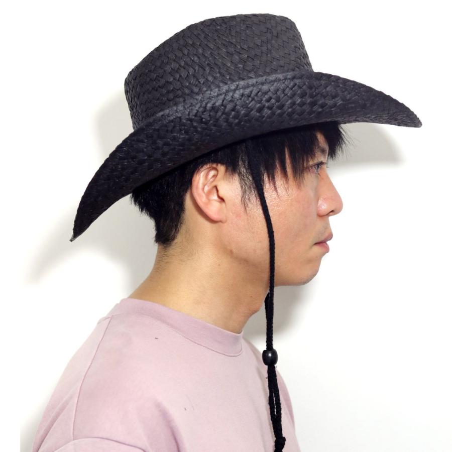 カウボーイハット あご紐 ウエスタンハット 紐付き メンズ カウボーイハット あご紐 ウエスタンハット 紐付き メンズ