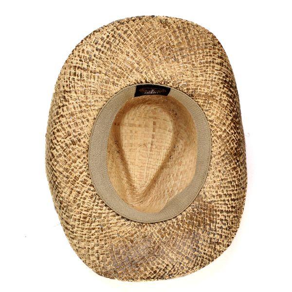 ストローハット メンズ レディース ヘンシェル カウボーイ ラフィア