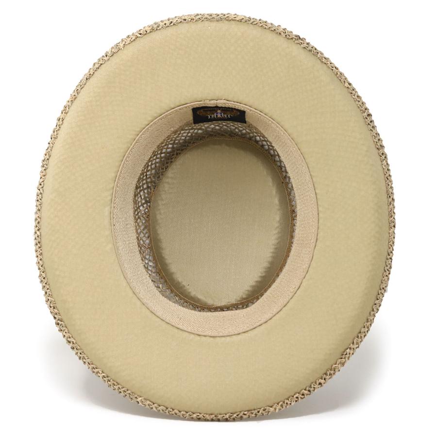 ポークパイハット メンズ 春夏 麦わら帽子 HENSCHEL ハット 大きい