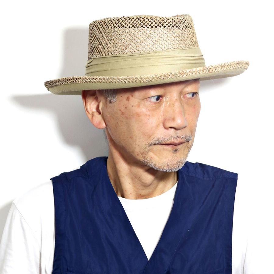 ポークパイハット メンズ 春夏 麦わら帽子 HENSCHEL ハット ポークパイハット メンズ 春夏 麦わら帽子 HENSCHEL ハット