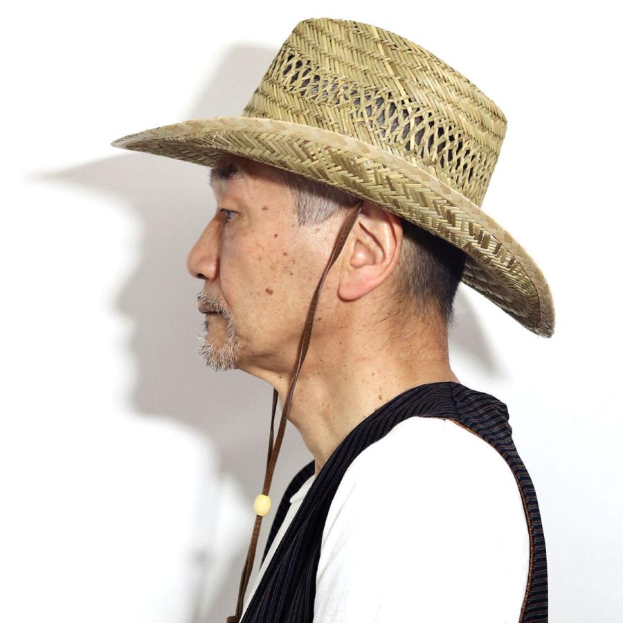 麦わら 帽子 メンズ 夏 涼しいストローハット Dorfman Pacific