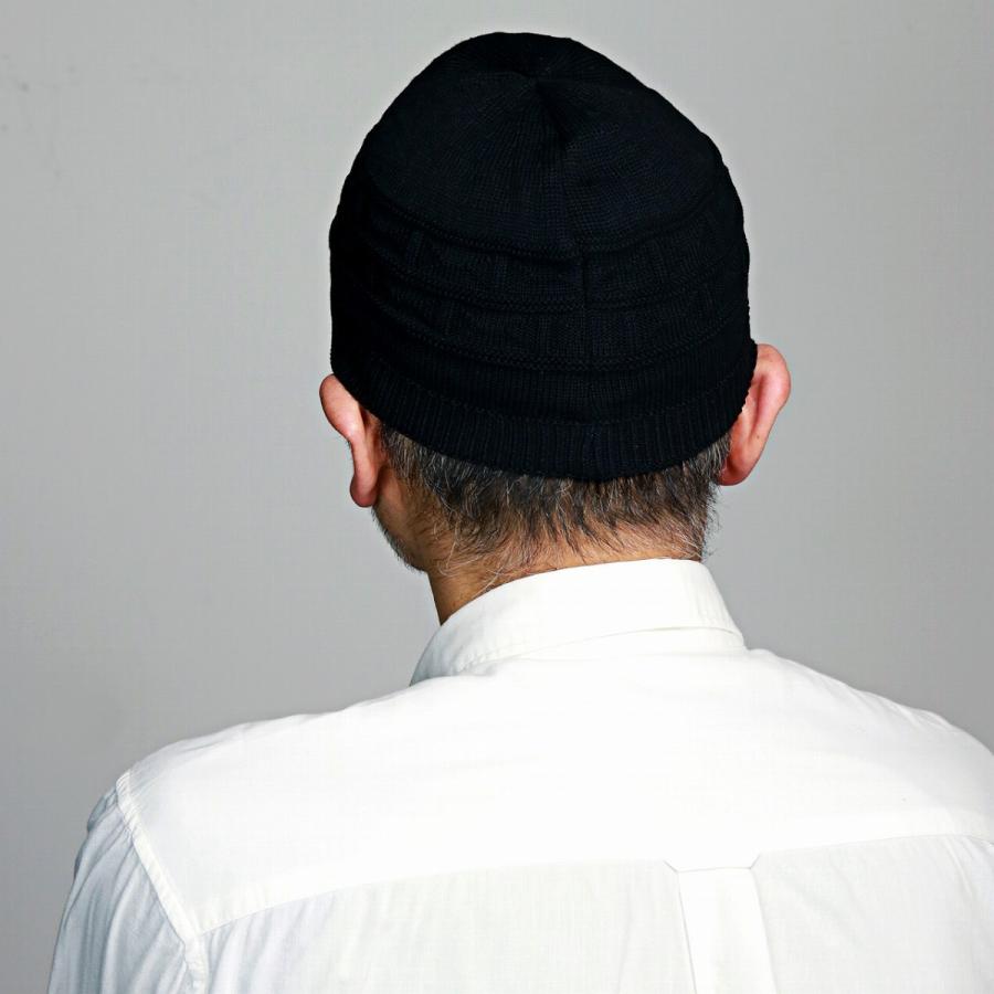ニット帽 メンズ 帽子 ニット レディース ニットワッチ コットン100％ ショーワッチ ブラック｜elehelm-hatstore｜10