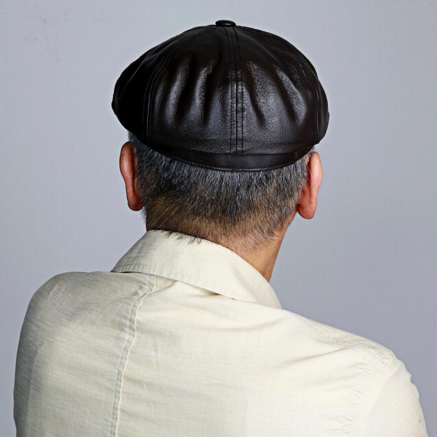 希少 USA製 ビンテージ HENSCHEL HAT 牛革 帽子 ハンチング M