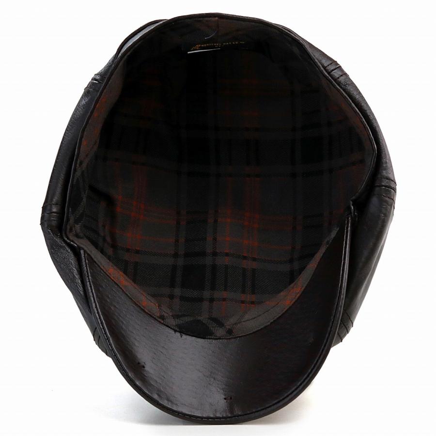 レザー 8方 ハンチング HENSCHEL アメリカ 帽子 本革 ブランド