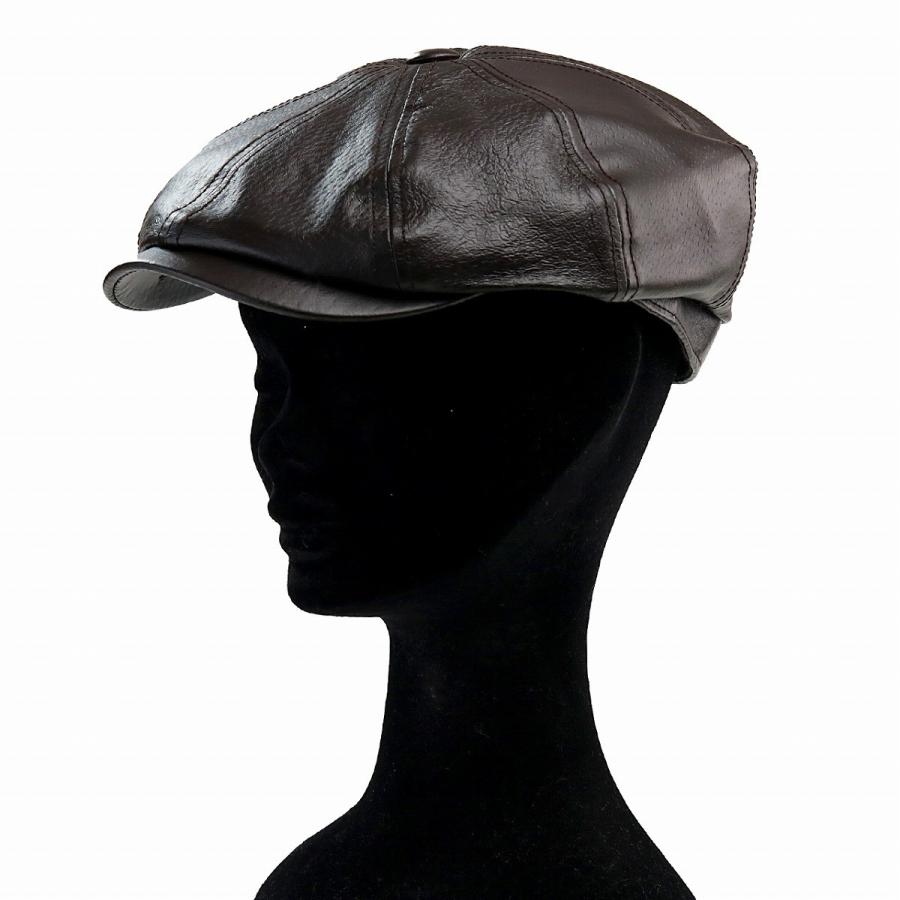 レザー 8方 ハンチング HENSCHEL アメリカ 帽子 本革 ブランド