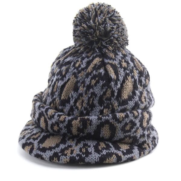 NEW YORK HAT ニューヨークハット レオパード ニットキャップ